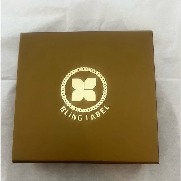 Iced butterfly Cuban chain choker necklace silver & pink - Picture 5 of 5